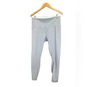 CALIA Seamed Ribbed Essential 7/8 Legging in Blue/Gray - Size XL